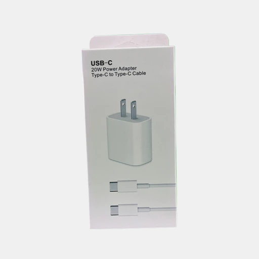 Cargador USB-C 20W con carga rápida (PD) para iPhone 15 y posteriores y Android