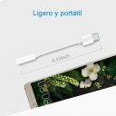 Adaptador USB-C a Aux 3.5 mm (audio y llamadas)