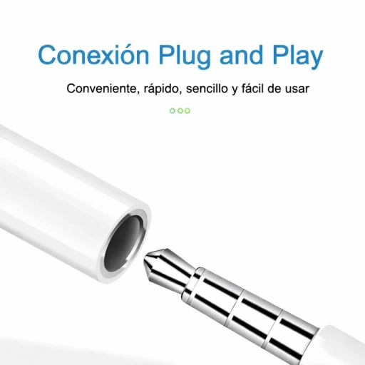 Adaptador USB-C a Aux 3.5 mm (audio y llamadas)