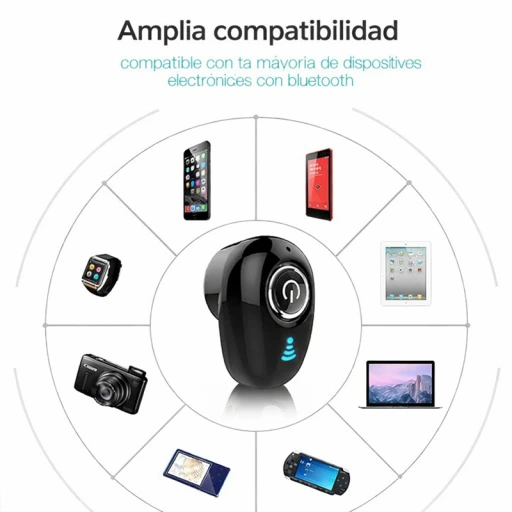 Auricular Bluetooth S650 Mini (mono) – Ultraportátil para llamadas y música