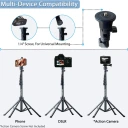 Trípode Selfie Stick Fugetek de 62 Pulgadas con Control Bluetooth para iPhone y Android