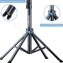 Trípode Selfie Stick Fugetek de 62 Pulgadas con Control Bluetooth para iPhone y Android