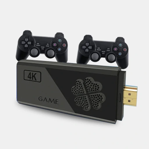 Consola Retro M8 Game Stick Lite 64GB con +10,000 Juegos y 2 Controles Inalámbricos