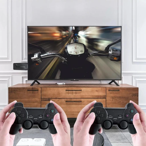 Consola Retro M8 Game Stick Lite 64GB con +10,000 Juegos y 2 Controles Inalámbricos