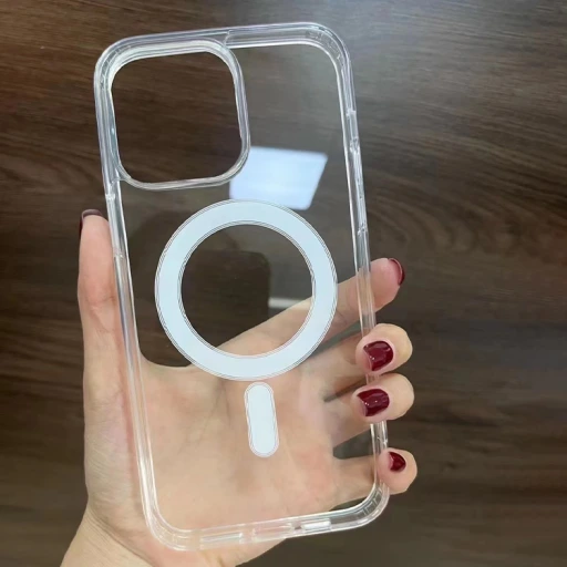 Cobertor de Silicona Transparente para iPhone Compatible con MagSafe