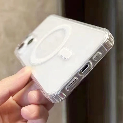 Cobertor de Silicona Transparente para iPhone Compatible con MagSafe