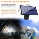 Lámpara Solar LED Exterior de 3 Cabezas Ajustables con Control Remoto e IP65