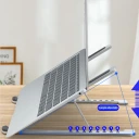 Base para Laptop Ajustable de Aluminio Plegable para Escritorio